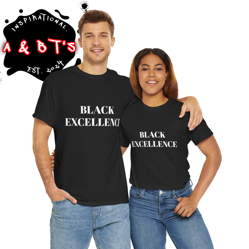 Black Excellence Unisex Heavy Cotton Tee - Inspirational Apparel for Celebrations, Gifts, and Everyday Wear