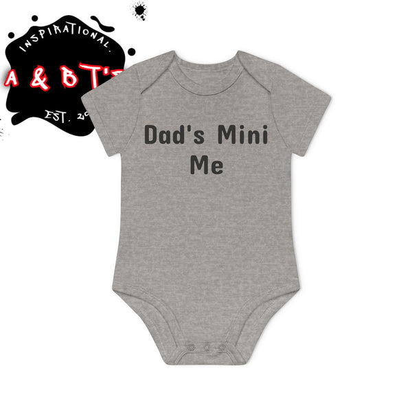 Dad's Mini Me Baby Bodysuit, Organic Infant Onesie, Cute Baby Clothes, Newborn Gift, Baby Shower Present