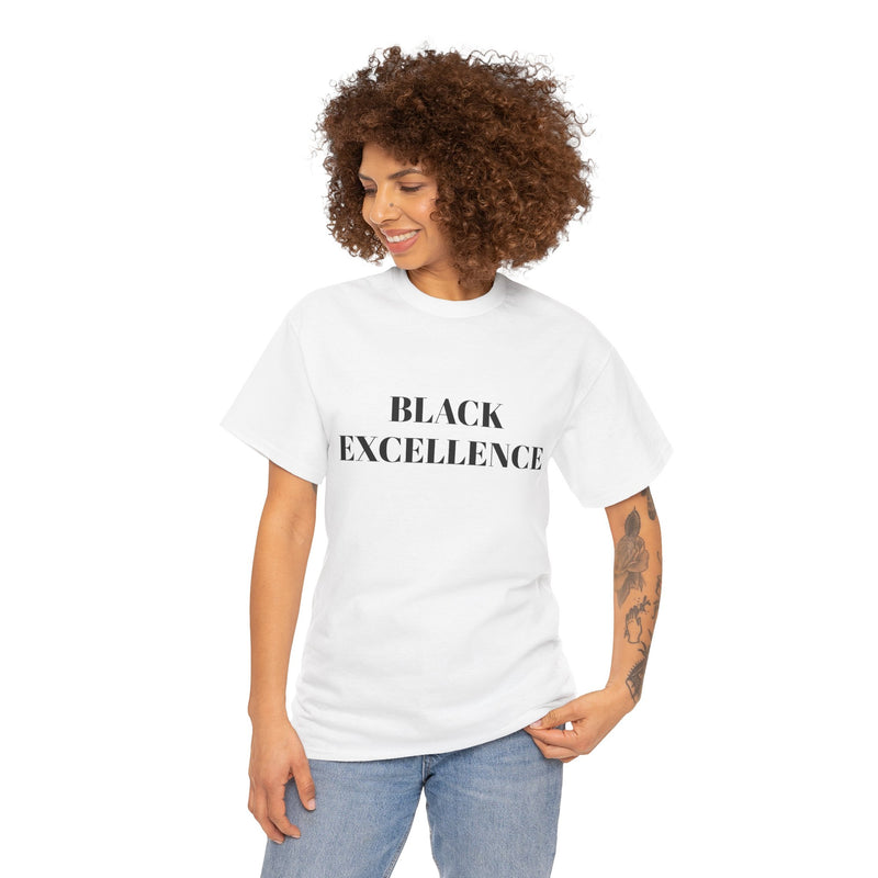 Black Excellence Unisex Heavy Cotton Tee - Inspirational Apparel for Celebrations, Gifts, and Everyday Wear