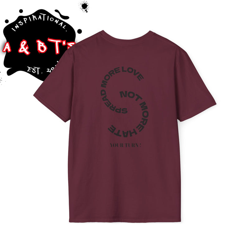 Inspirational Unisex T-Shirt for Change, Spread Love Tee, Equality Shirt, Earth Day Gift, Social Justice Apparel