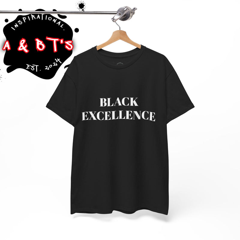 Black Excellence Unisex Heavy Cotton Tee - Inspirational Apparel for Celebrations, Gifts, and Everyday Wear