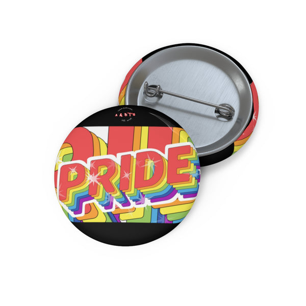 Pride Celebration Custom Pin Buttons, LGBTQ+ Accessories, Colorful Badges for Events, Festive Gifts, Personalization Available
