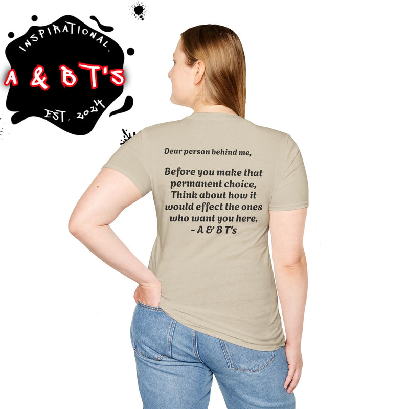 Empowering Message T-Shirt, Mental Health Awareness Tee, Inspirational Quote Shirt, Gift for Friends, Unisex Softstyle Top