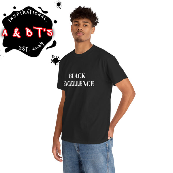 Black Excellence Unisex Heavy Cotton Tee - Inspirational Apparel for Celebrations, Gifts, and Everyday Wear