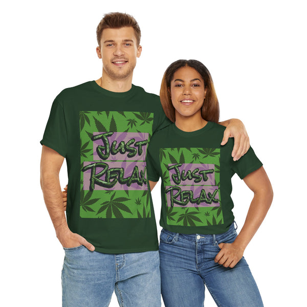 Chill Vibe Unisex Heavy Cotton Tee - 'Just Relax' Graphic