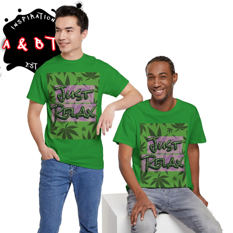 Chill Vibe Unisex Heavy Cotton Tee - 'Just Relax' Graphic
