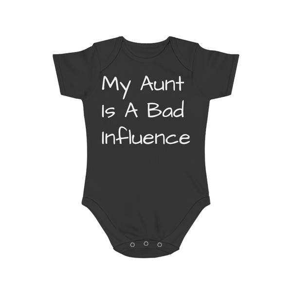 Funny Baby Bodysuit - My Aunt Is A Bad Influence, Cute Gift for Baby Shower, Infant Outfit for New Moms, Funny Newborn Clothes, Unisex [...]