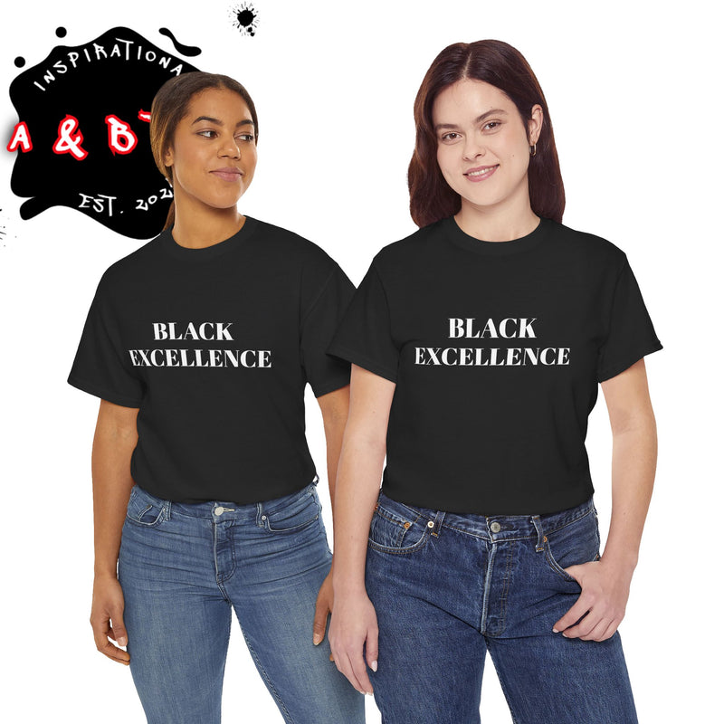 Black Excellence Unisex Heavy Cotton Tee - Inspirational Apparel for Celebrations, Gifts, and Everyday Wear