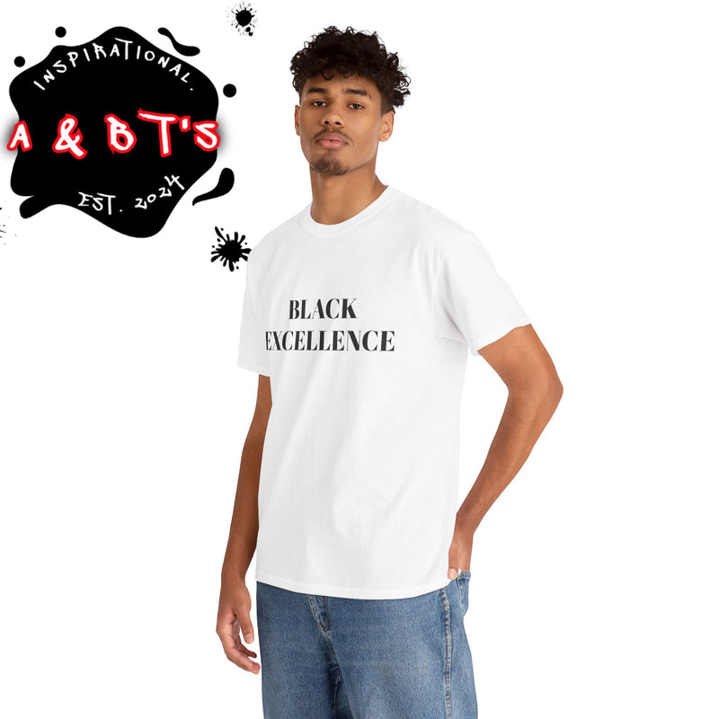 Black Excellence Unisex Heavy Cotton Tee - Inspirational Apparel for Celebrations, Gifts, and Everyday Wear