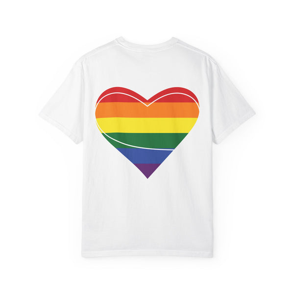 Unisex Love is Love T-shirt, Pride Shirt, LGBTQ+ Apparel, Gift for Friends, Rainbow Heart Tee, Casual Wear