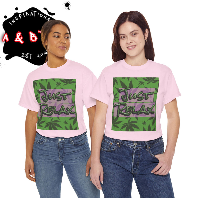 Chill Vibe Unisex Heavy Cotton Tee - 'Just Relax' Graphic