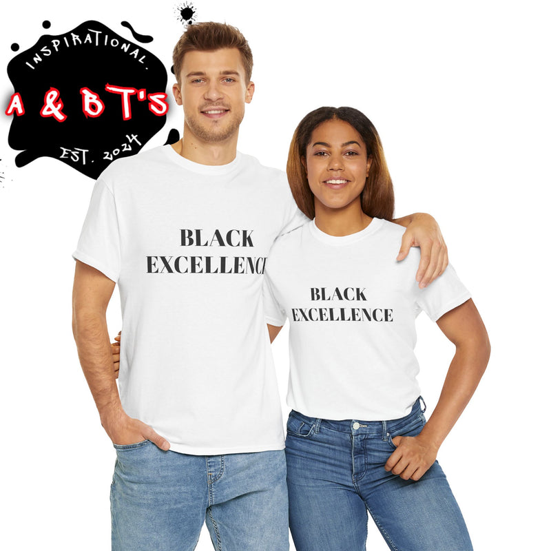 Black Excellence Unisex Heavy Cotton Tee - Inspirational Apparel for Celebrations, Gifts, and Everyday Wear
