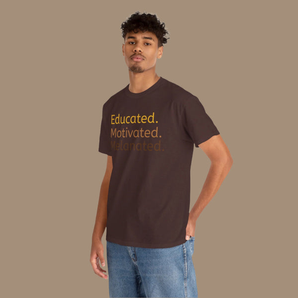 Educated Motivated Melanated Tee, Unisex Cotton T-Shirt, Black History Apparel, Inspirational Quote Shirt, Everyday Casual Wear, Gift [...]