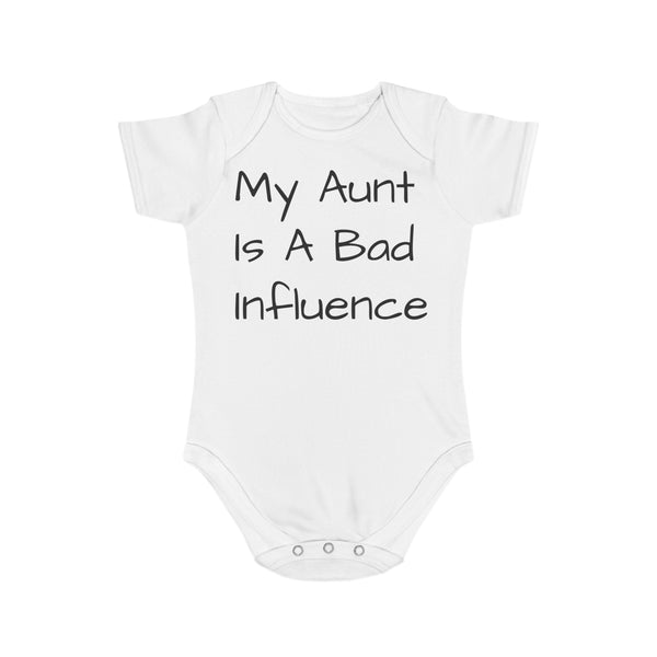 Funny Baby Bodysuit - My Aunt Is A Bad Influence, Cute Gift for Baby Shower, Infant Outfit for New Moms, Funny Newborn Clothes, Unisex [...]