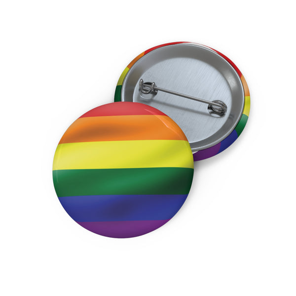 Custom Rainbow Pride Pin Buttons | LGBTQ+ Accessories, Badge Gifts, Event Favors, Personal Expression, Festive Celebrations